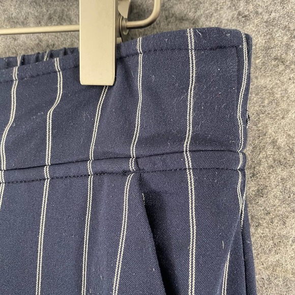 Athleta Jogger Pants 4 Petite Navy Blue Striped Midtown Ankle High Rise - Picture 15 of 15